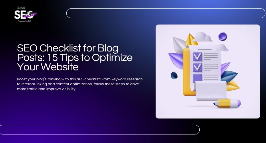 seo checklist for blog posts